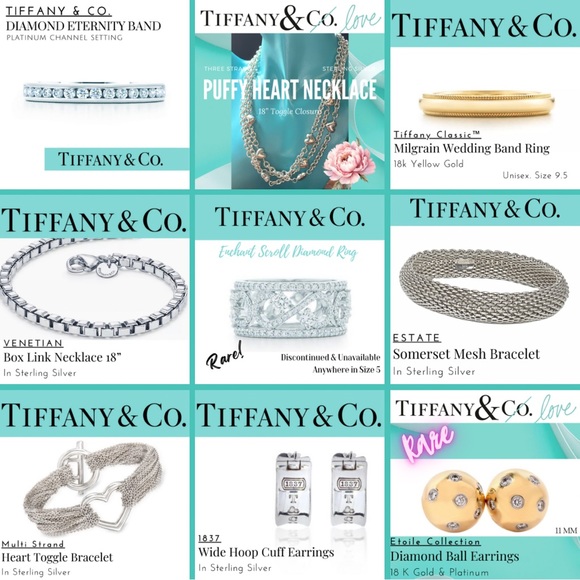 All Tiffany & Co. Inventory I currently have available.